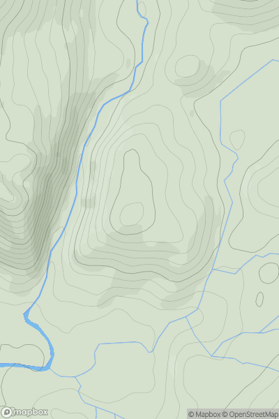 Thumbnail image for Pen [Lake District S] showing contour plot for surrounding peak